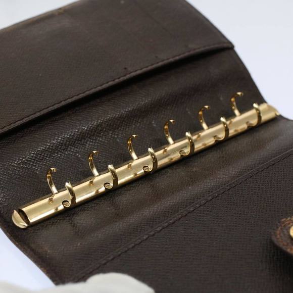 LOUIS VUITTON Damier Ebene Agenda PM Day Planner Cover R20029 LV Auth 58840 - Picture 10 of 16